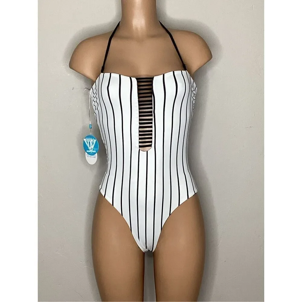 New. WET watercolor floral reversible swimsuit. X-Small. Retails $208